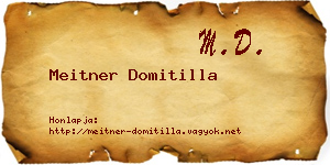 Meitner Domitilla névjegykártya